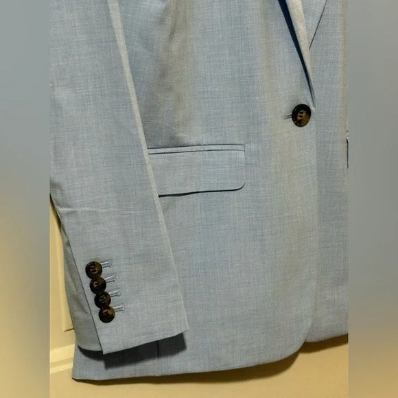 Ann Taylor Blue Single Button Longline Blazer NWOT - Picture 5 of 12